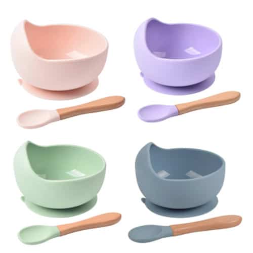 Silicone Baby Food Masher Bowl