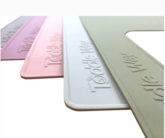 Tappetino Silicone Per Pittura E Resina - 61x40,6 Cm Con Vaschetta, Supporto Pennelli E Tavolozza, Rosa