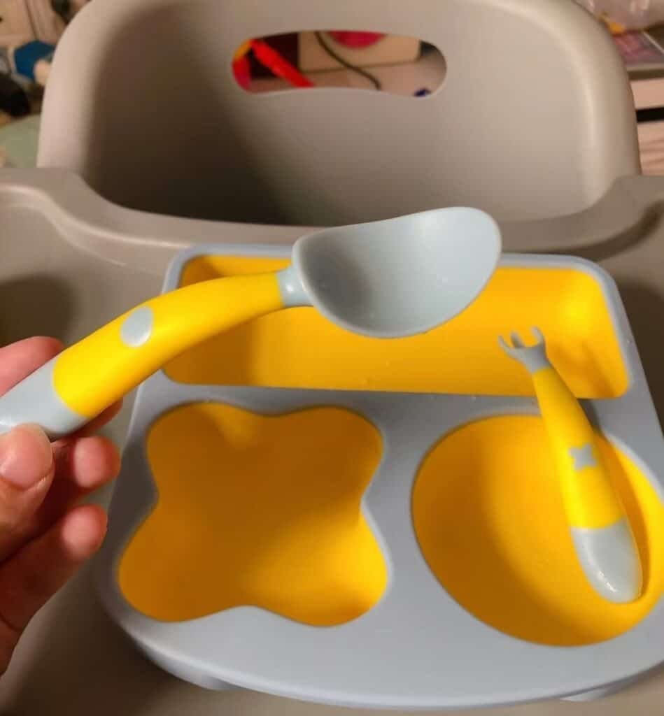 Foldable silicone three-piece set